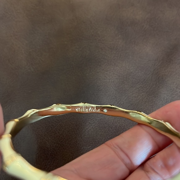 Stella & Dot Cream and Gold Bangle - Picture 3 of 5